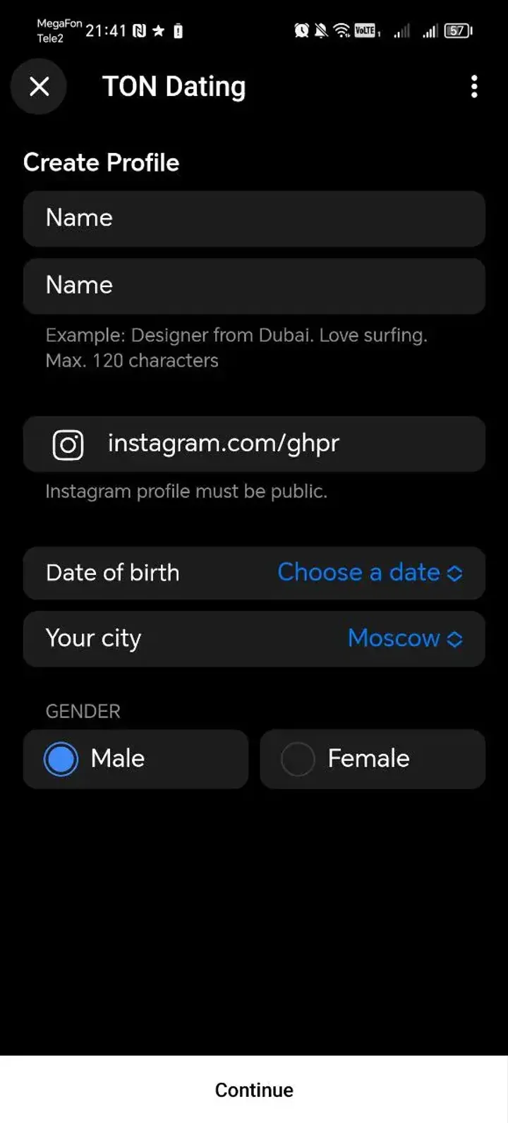 TON Dating — Screenshot 2