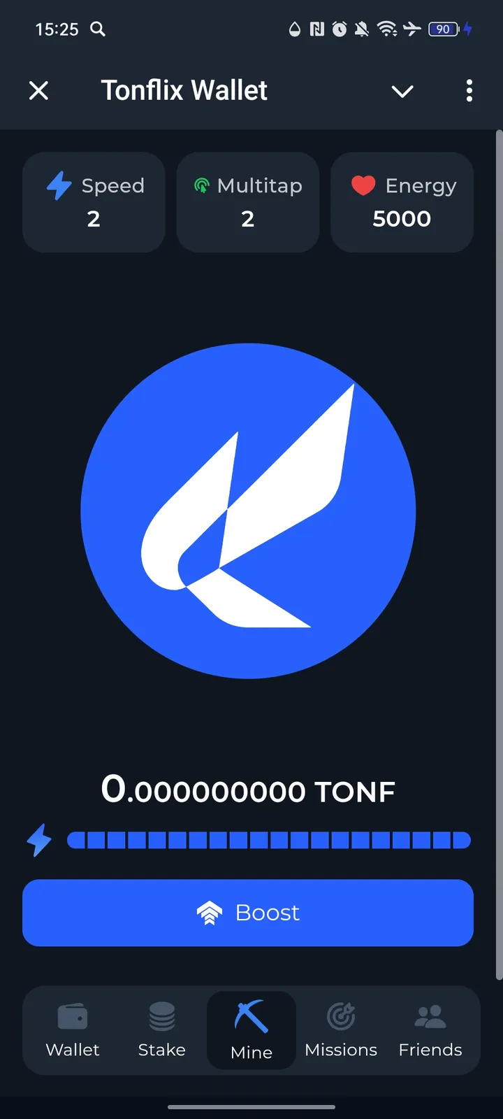 Tonflix Wallet — Screenshot 1