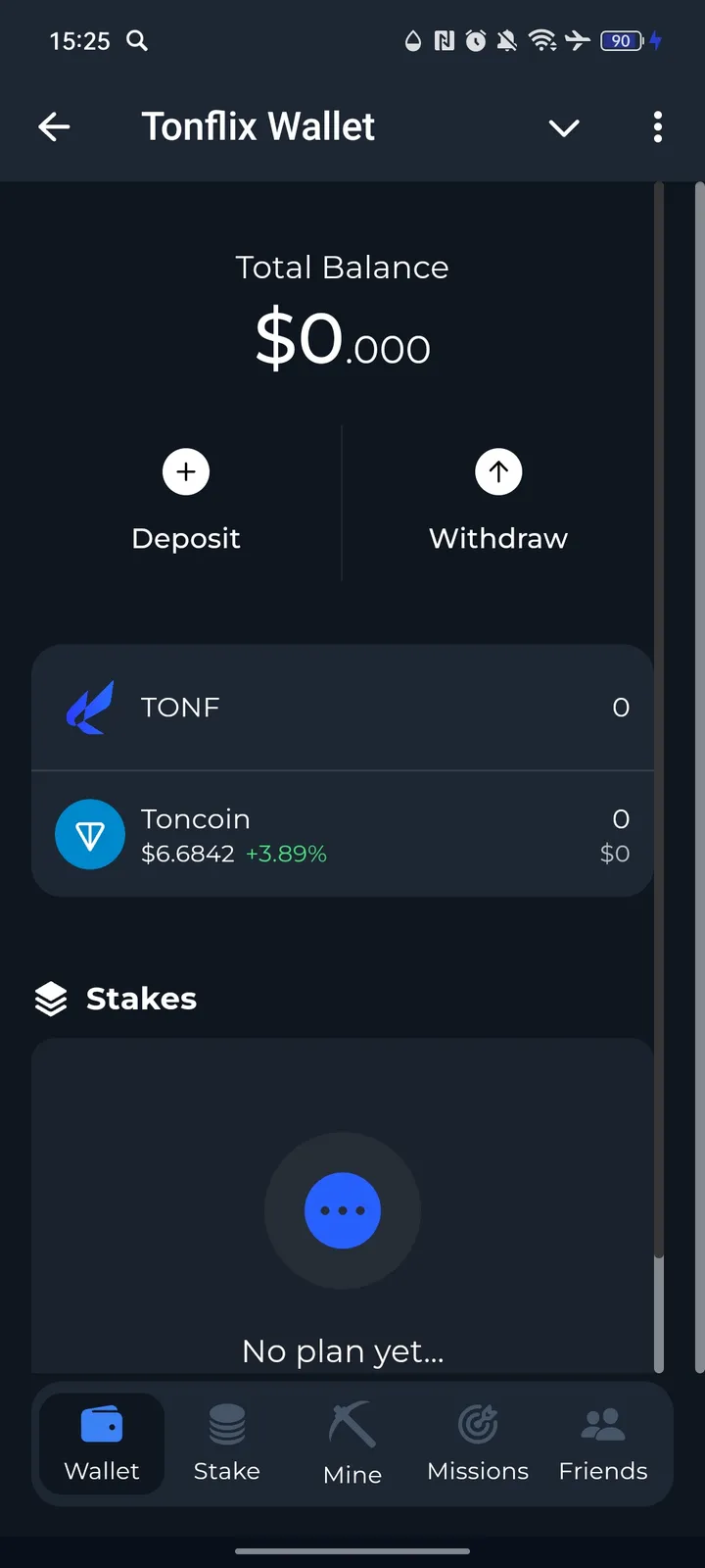 Tonflix Wallet — Screenshot 3