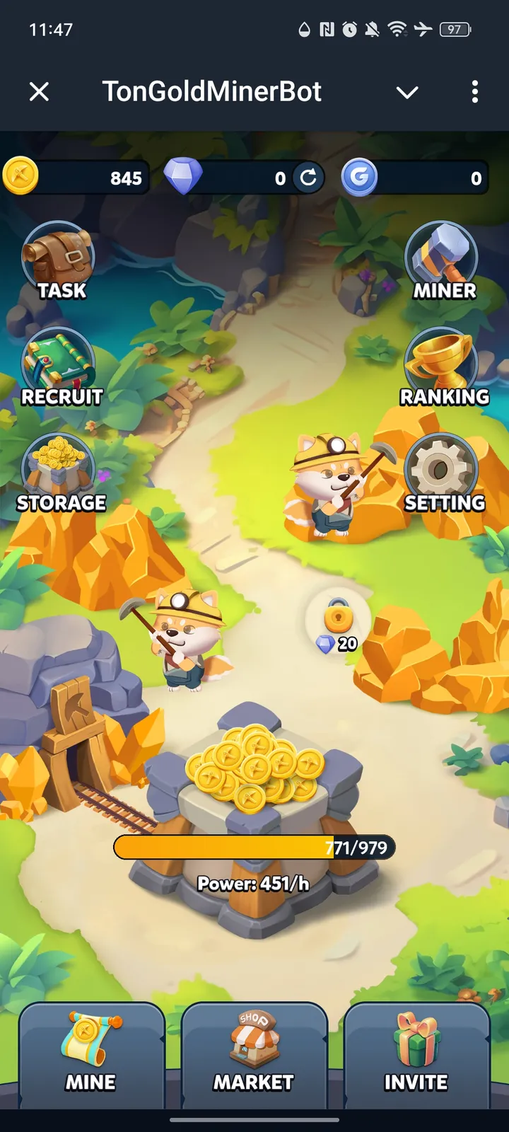 TonGoldMinerBot — Screenshot 1