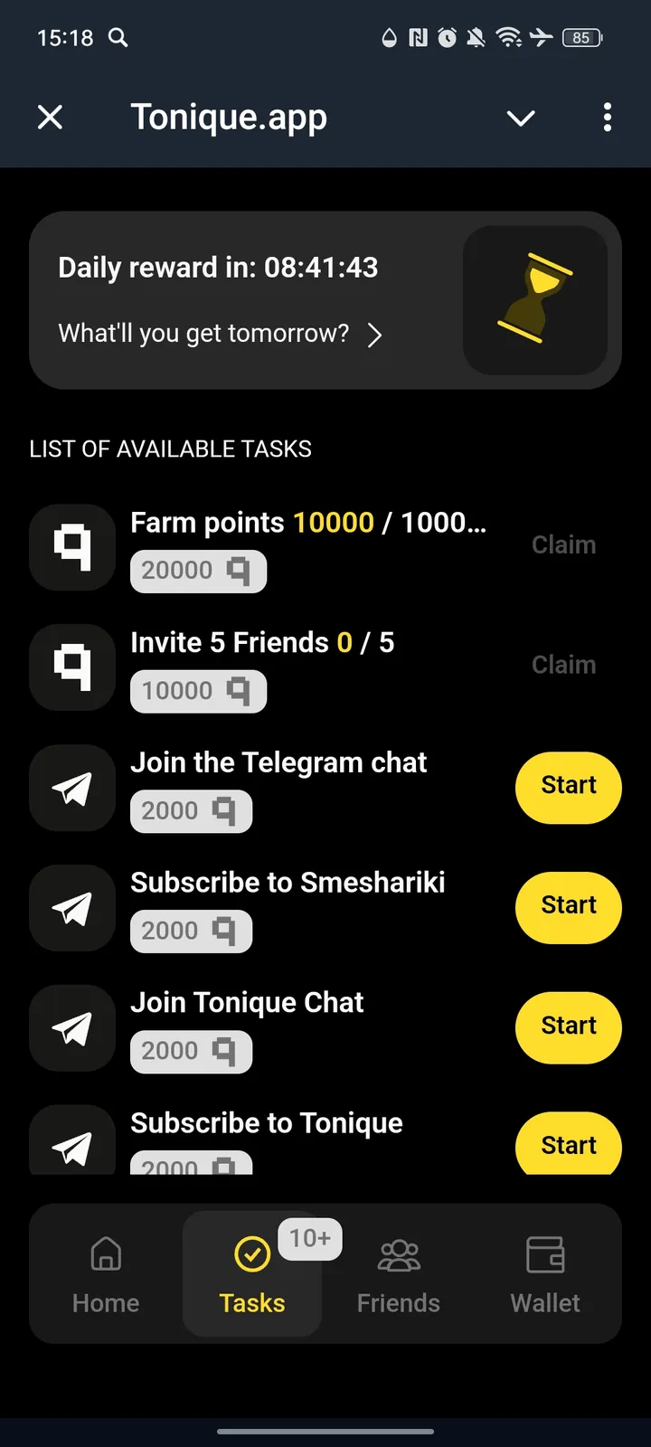 Tonique.app — Screenshot 2