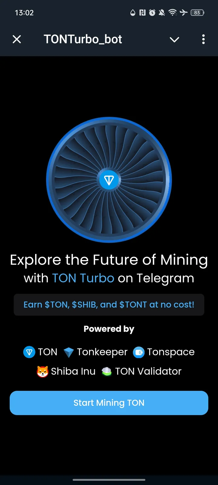 TONTurbo_bot — Screenshot 1