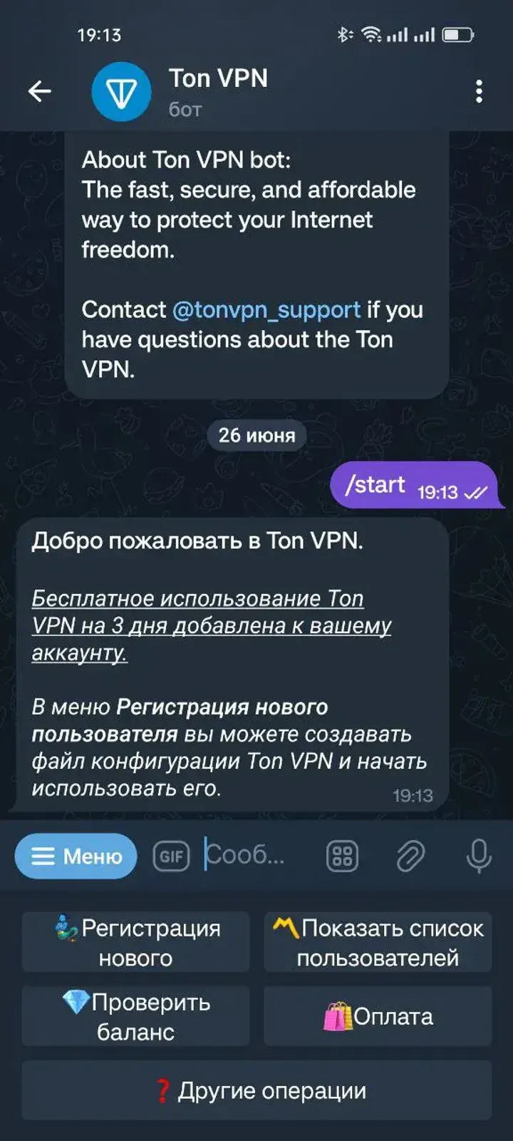 Ton VPN — Screenshot 1