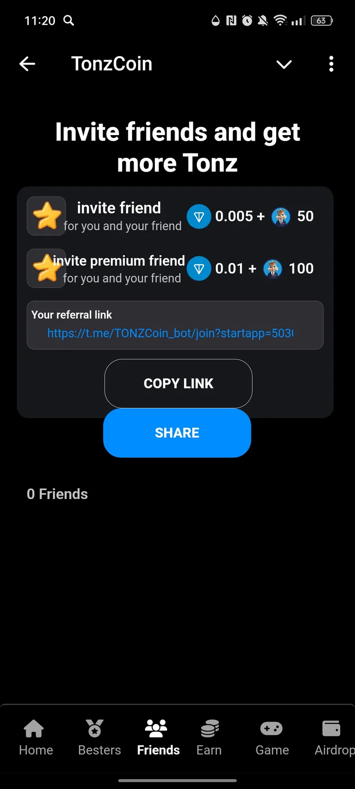 TonzCoin — Screenshot 3