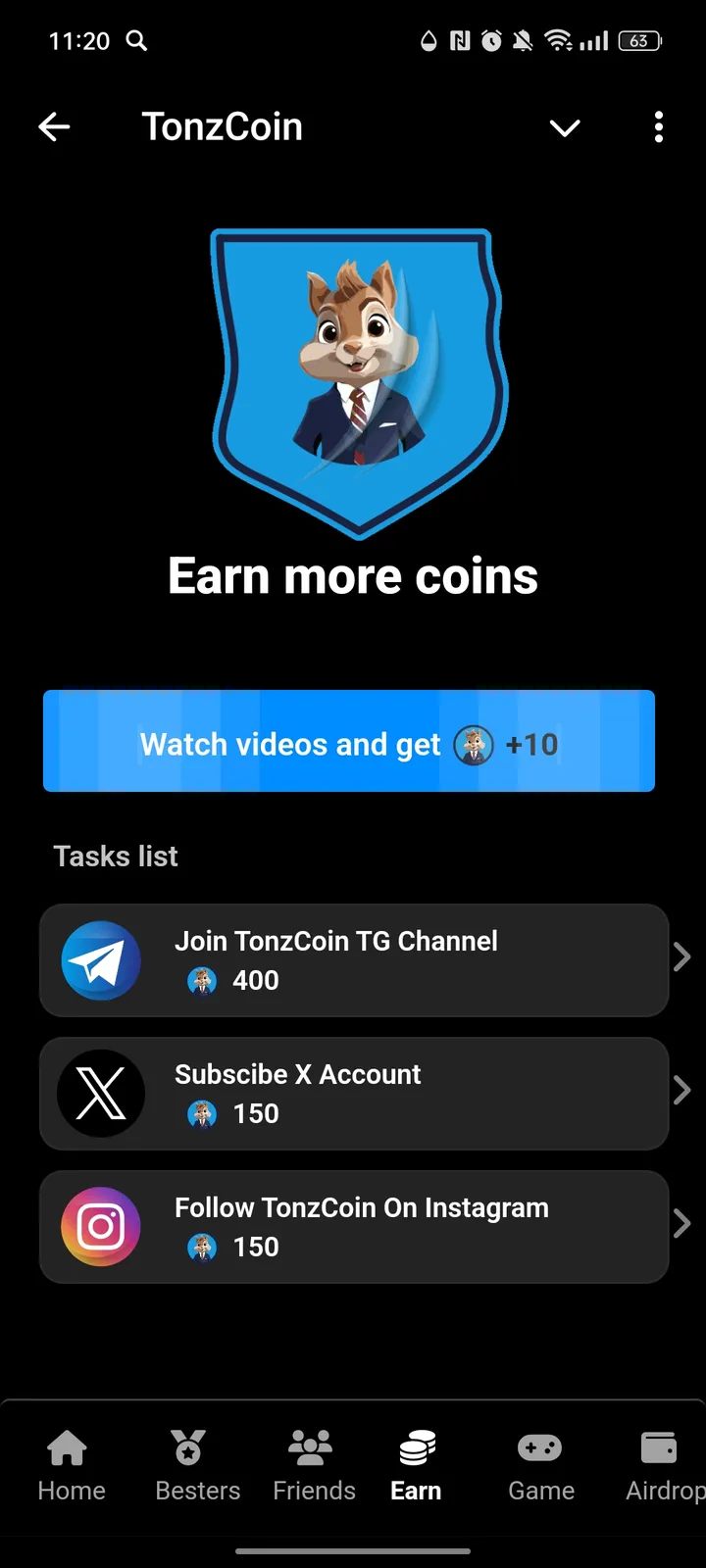 TonzCoin — Screenshot 4