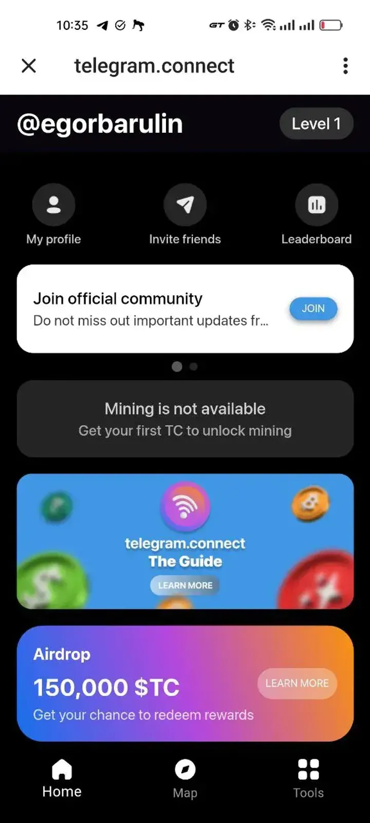 telegram.connect — Screenshot 2