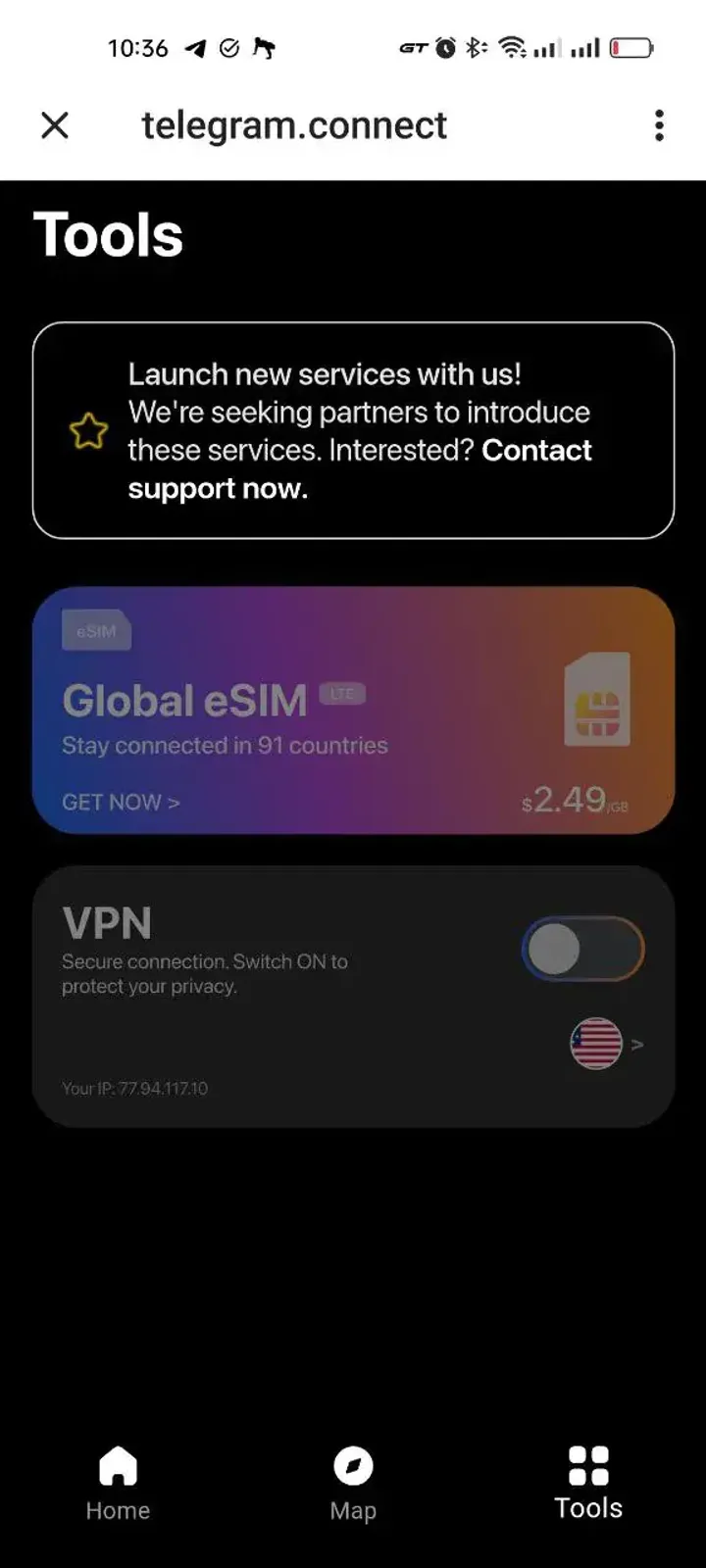 telegram.connect — Screenshot 5
