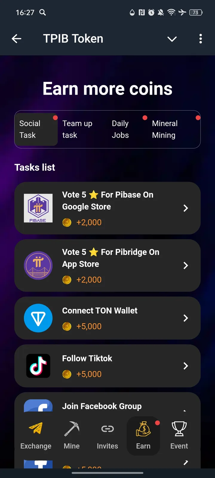 TPIB Token — Screenshot 4