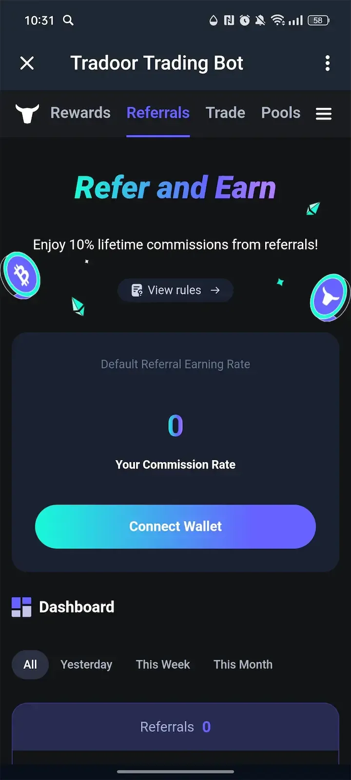 Tradoor Trading Bot — Screenshot 2