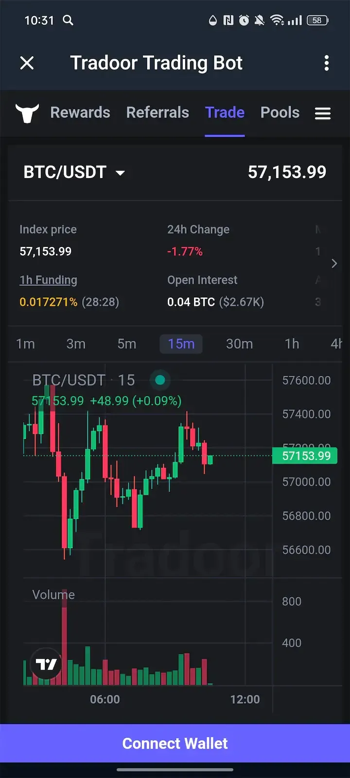 Tradoor Trading Bot — Screenshot 3