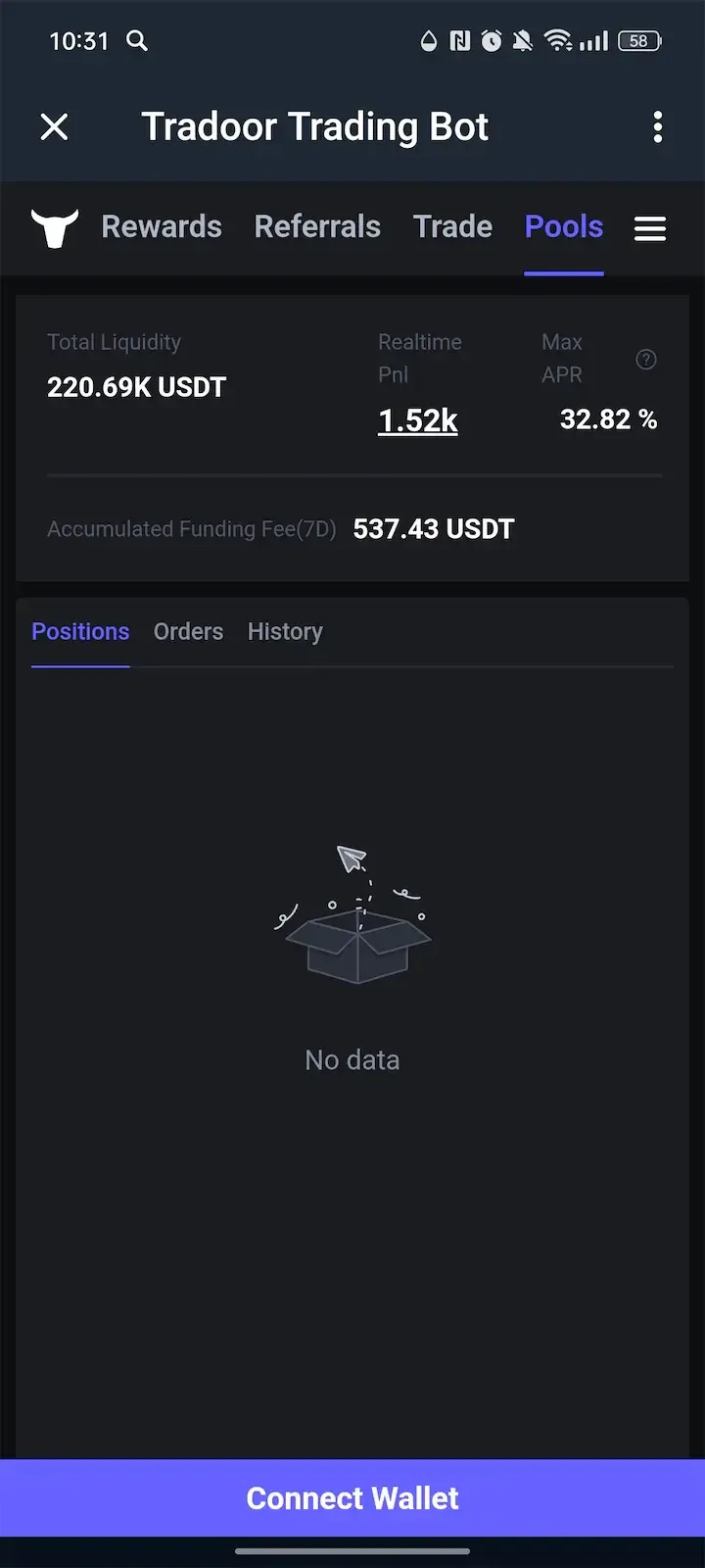 Tradoor Trading Bot — Screenshot 4