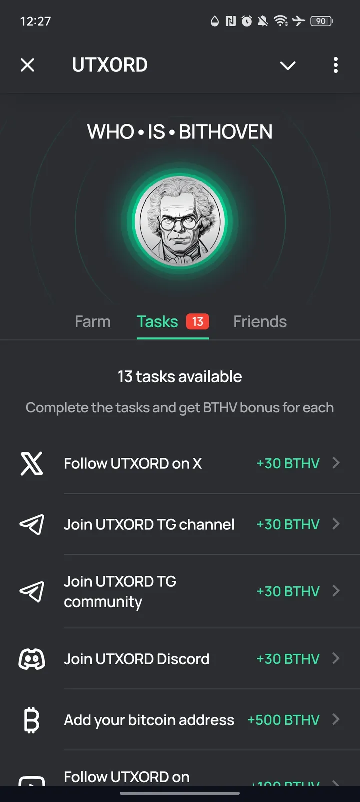 UTXORD — Screenshot 2