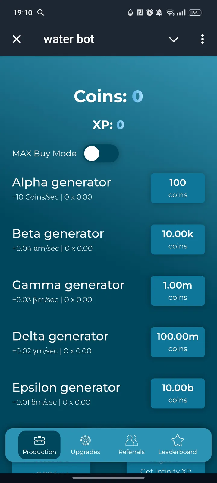 water bot — Screenshot 1