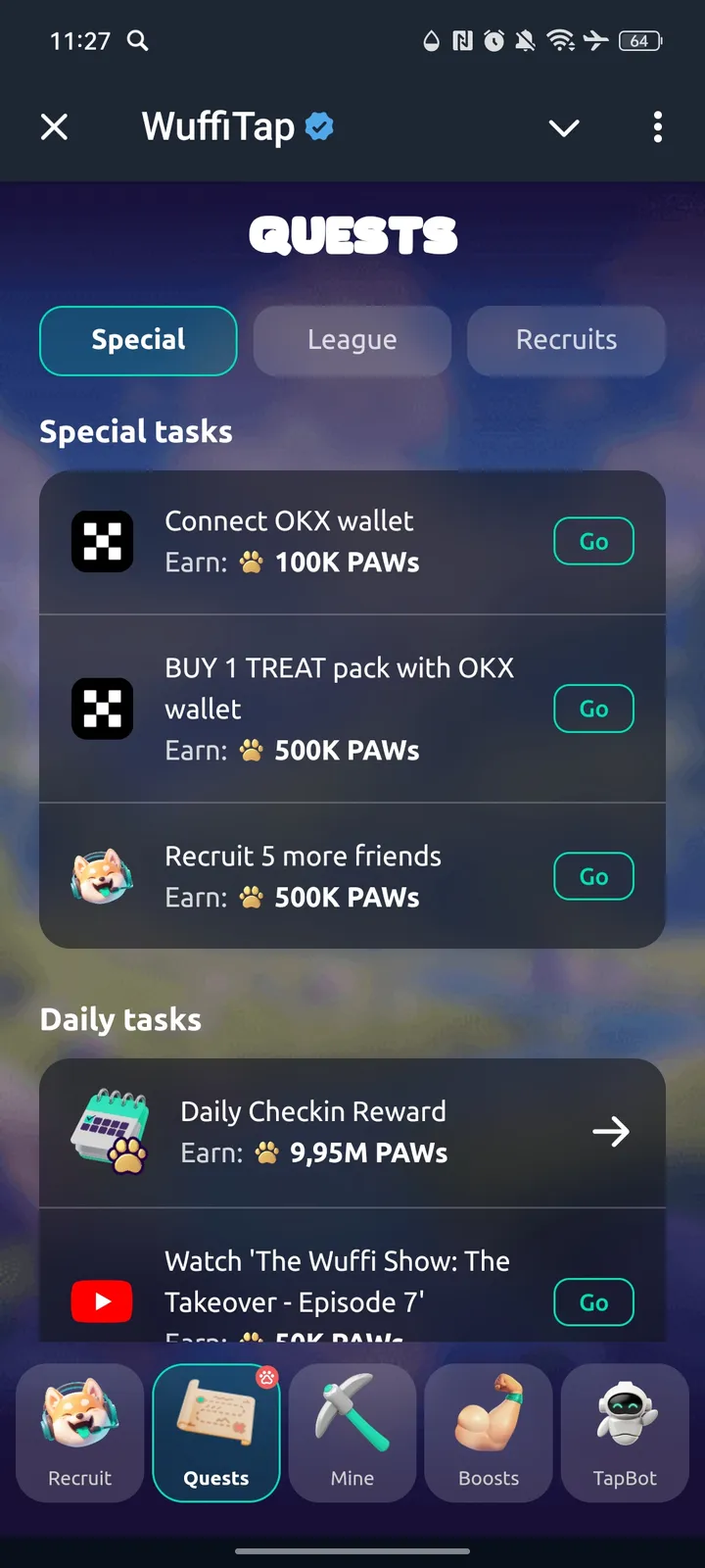 WuffiTap — Screenshot 2