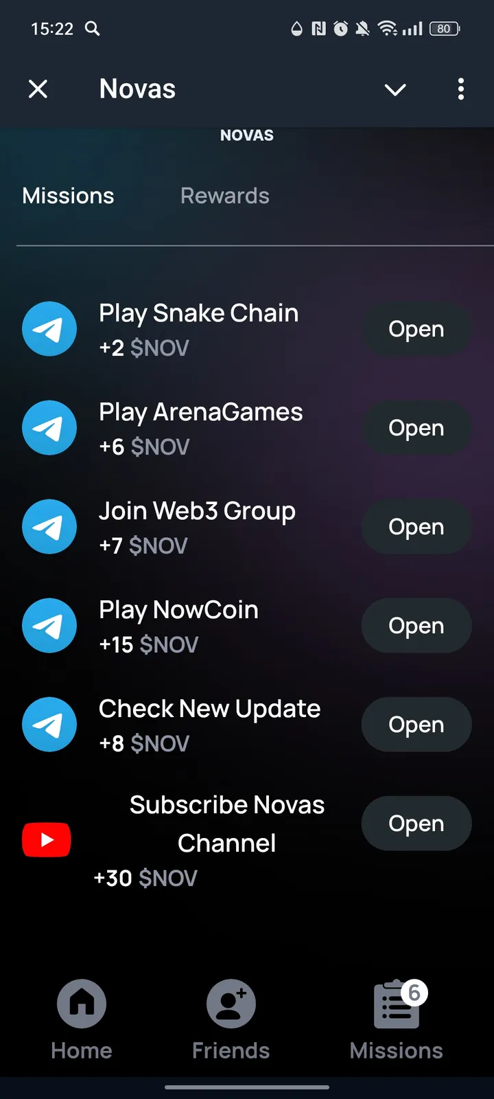 Novas — Screenshot 3