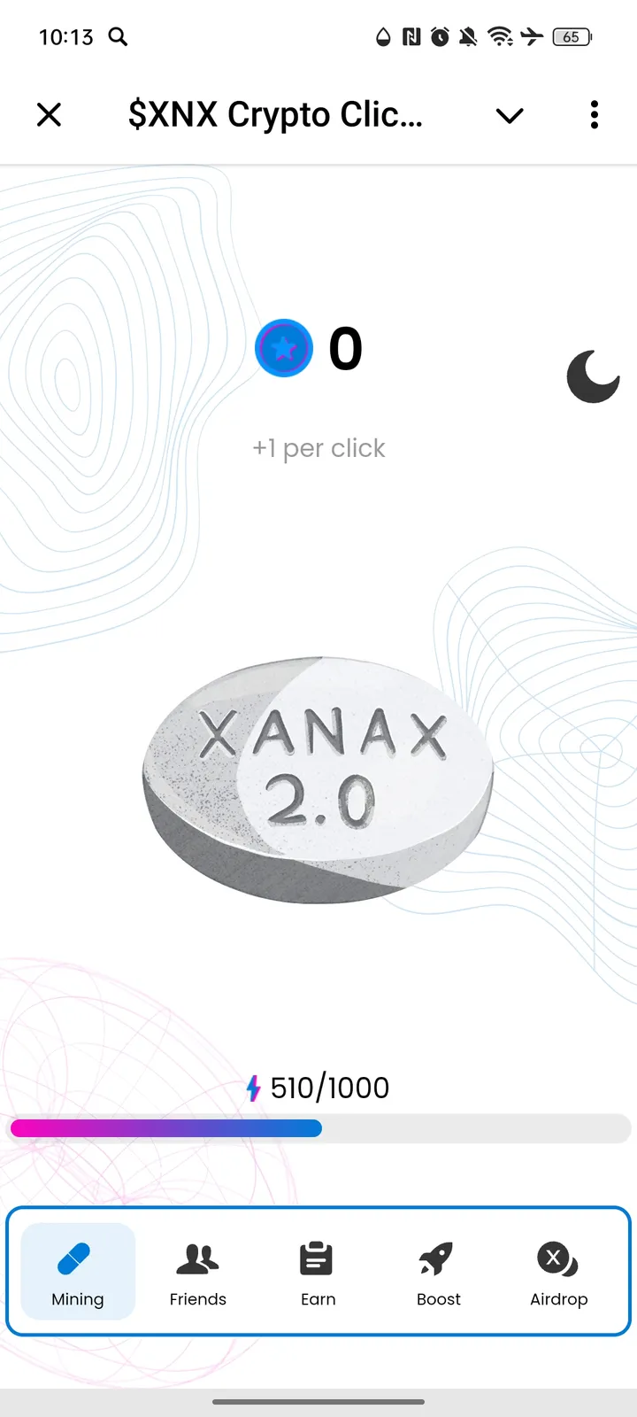 $XNX Crypto Clicker — Screenshot 1