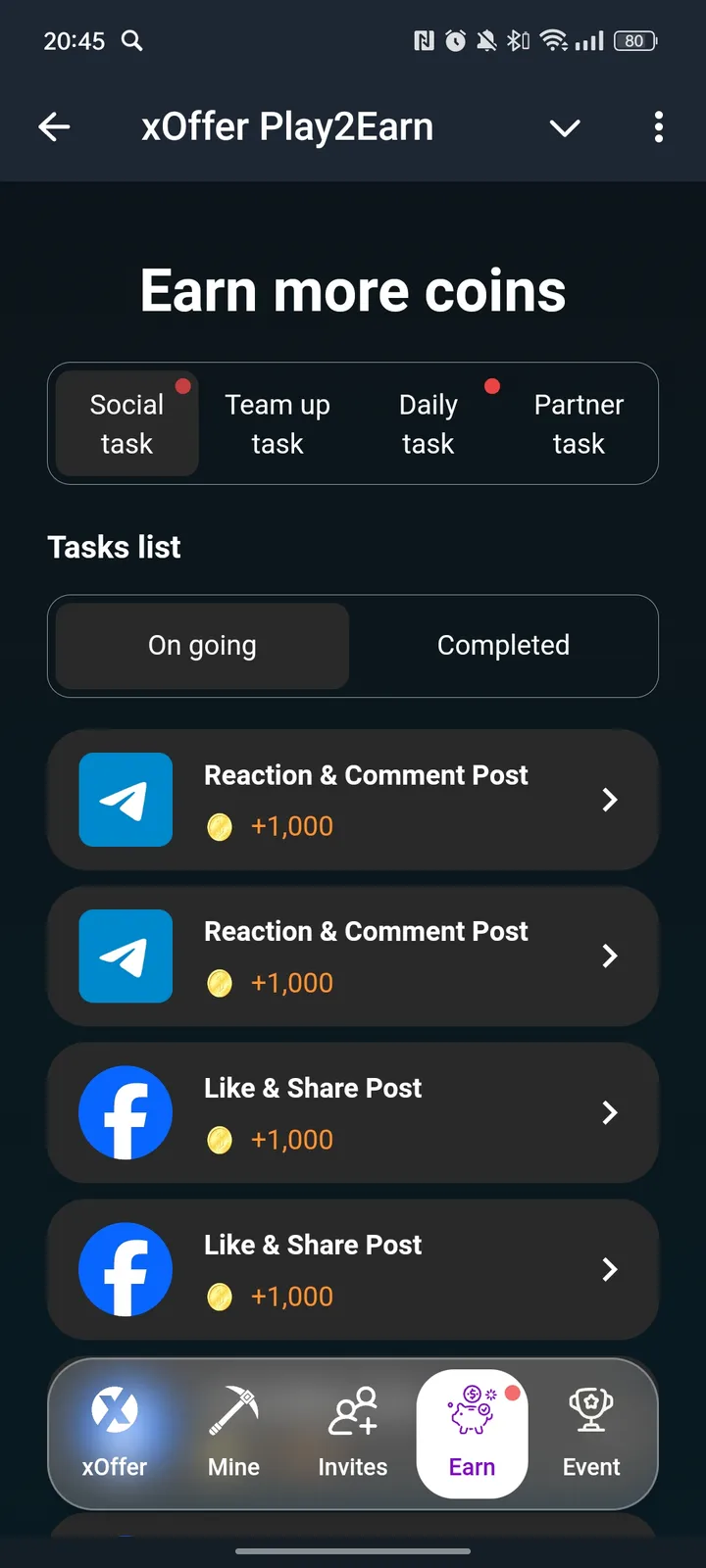 xOffer Play2Earn — Screenshot 4