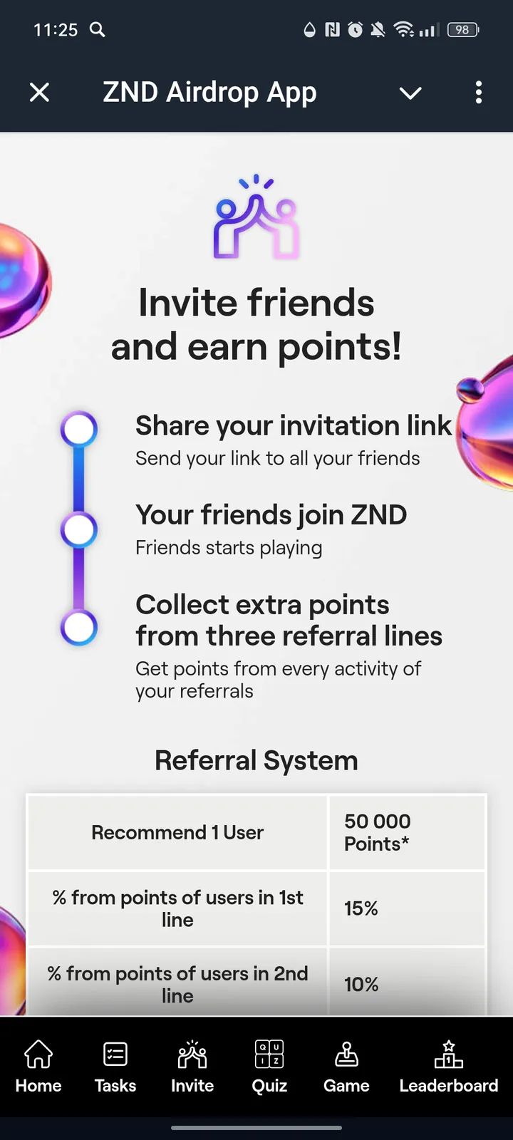 ZND Airdrop App — Screenshot 3