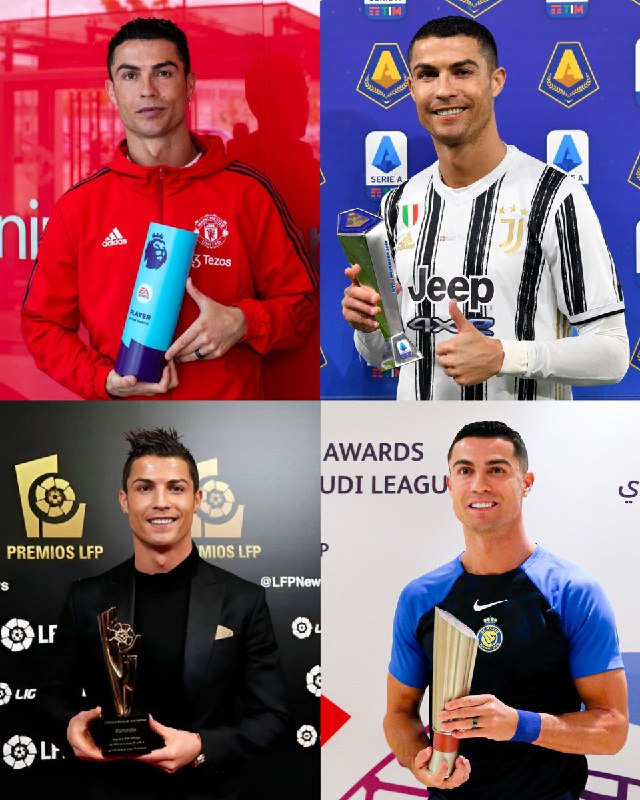 Cristiano Ronaldo won the Player of the Month Award in the Lea ...