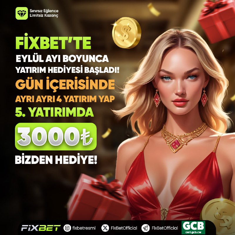 FİXBET'TE Her Zaman   Yatırım Öndesin    Eylül'de Kaybetmek Yok!    Gün içeri...