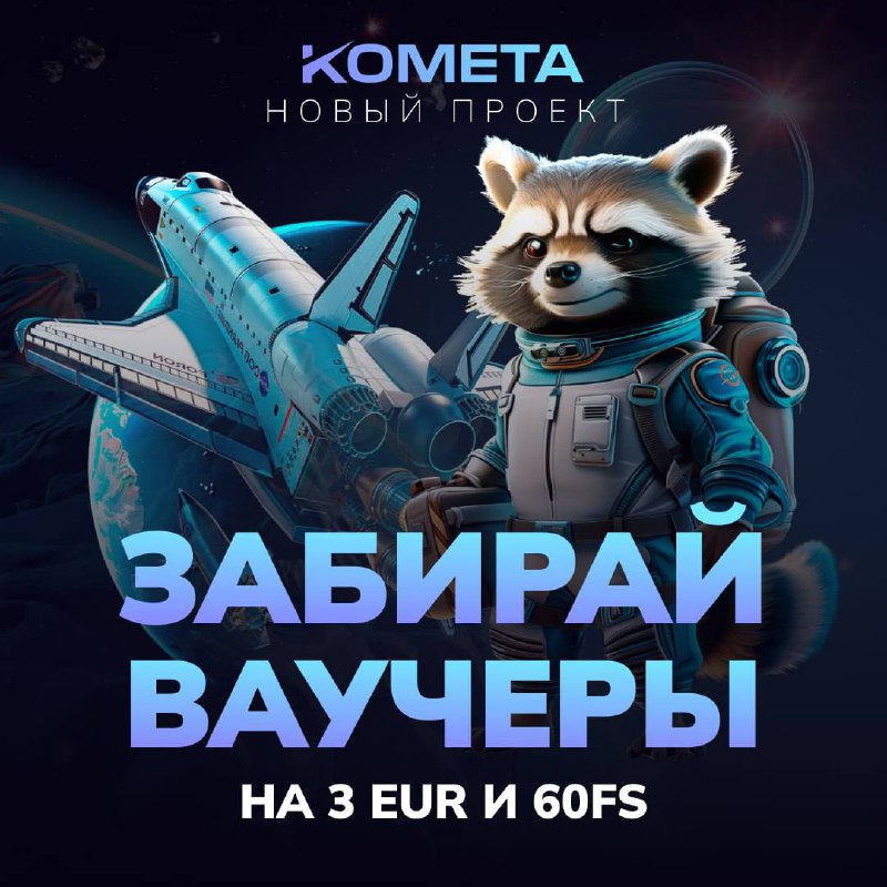 Скорее забирай ваучеры от Kometa    При регистрации вводи промокод LYU и полу...