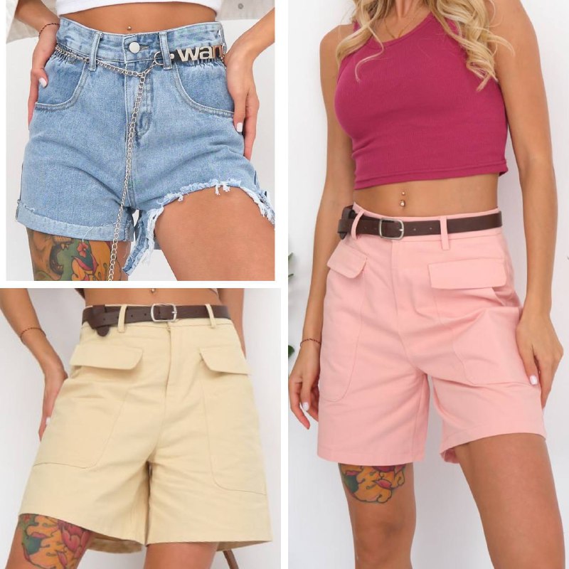 Шорты джинсовые бермуды  Женские джинсовые шорты свободного кроя – это основн...