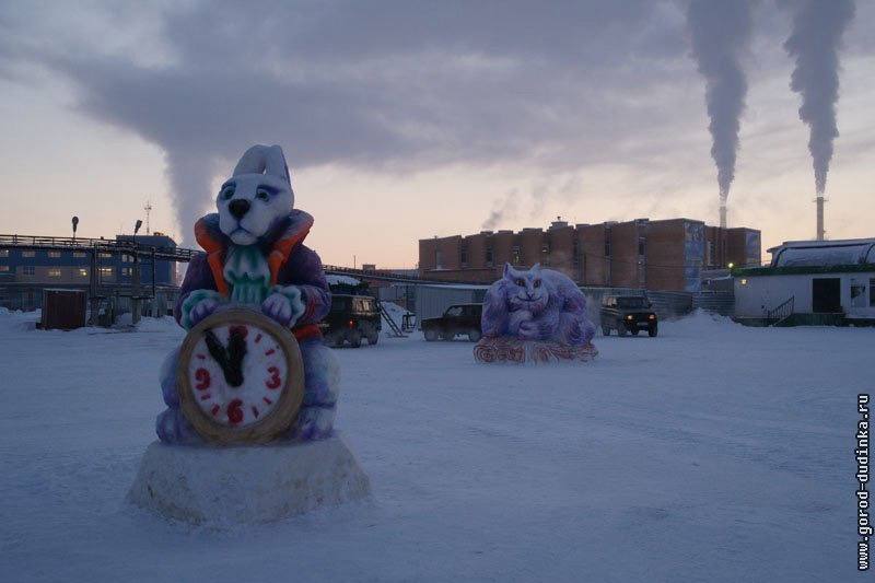 Снежный городок в Лесосибирске