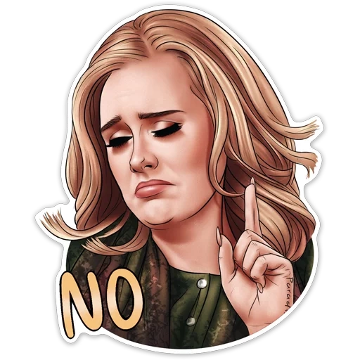 Adelemojis (by @xzawes) sticker 12