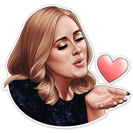 Adelemojis (by @xzawes) sticker 13
