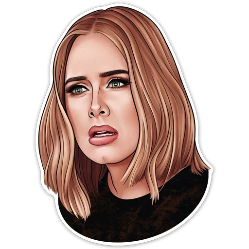 Adelemojis (by @xzawes) sticker 9