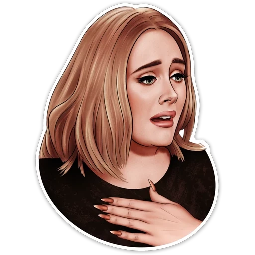 Adelemojis (by @xzawes) sticker 10