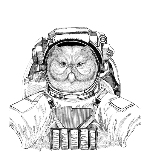 Animals in Space @mybeststickers sticker 11