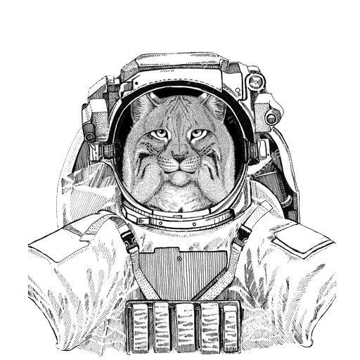 Animals in Space @mybeststickers sticker 15