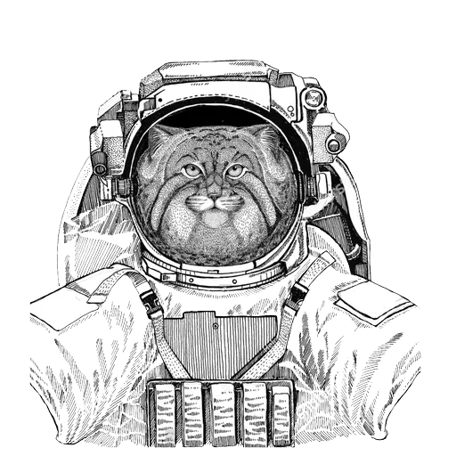 Animals in Space @mybeststickers sticker 16