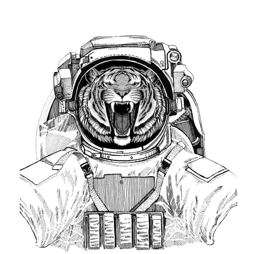 Animals in Space @mybeststickers sticker 19