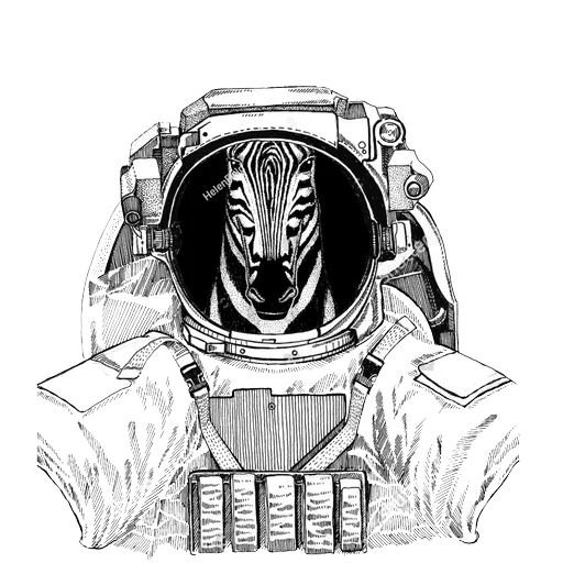 Animals in Space @mybeststickers sticker 22