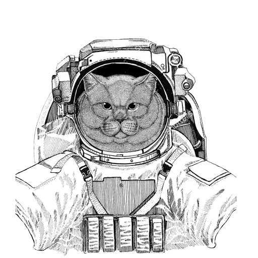 Animals in Space @mybeststickers sticker 23