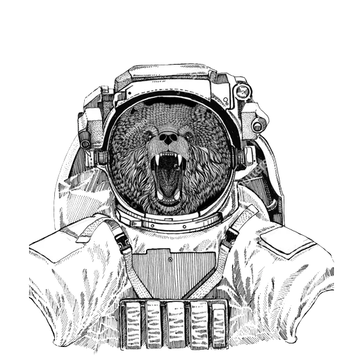 Animals in Space @mybeststickers sticker 24