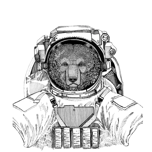 Animals in Space @mybeststickers sticker 25