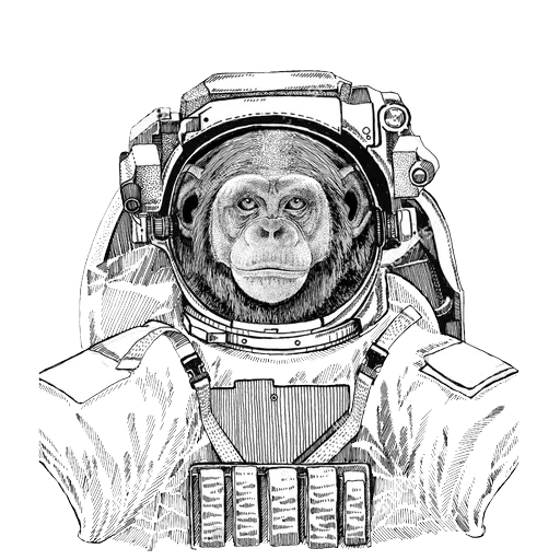 Animals in Space @mybeststickers sticker 29