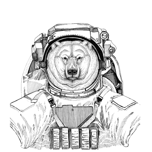 Animals in Space @mybeststickers sticker 10