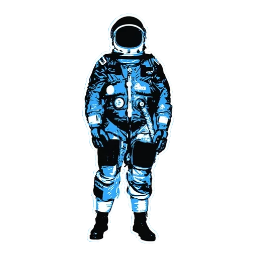 Astronautas varios sticker 3