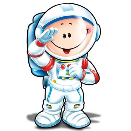 Astronautas varios sticker 10