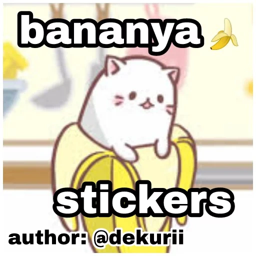 Bananya stickers Telegram sticker pack
