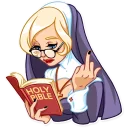 Naughty Nun sticker 12