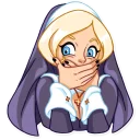 Naughty Nun sticker 17