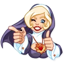 Naughty Nun sticker 3