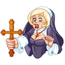 Naughty Nun sticker 23