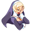 Naughty Nun sticker 30