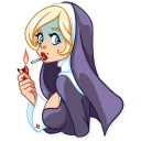 Naughty Nun sticker 4